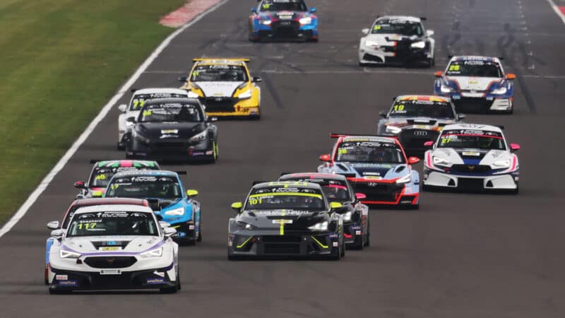 As well as Cupras racing in TCR, you’ll find Hyundais, Vauxhalls and Audis