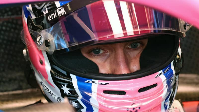 Jack Doohan (Alpine-Renault) with his helmet on before the 2025 Saudi Arabian Grand Prix