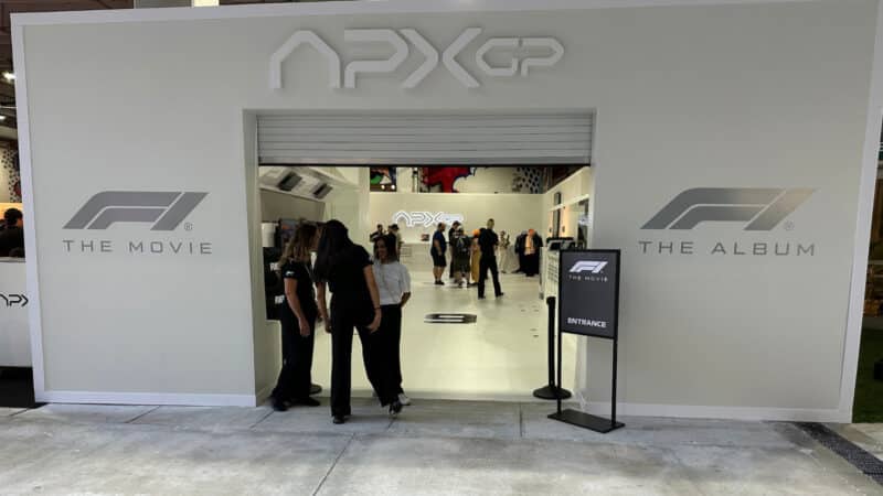 F1 The Movie and F1 The Album / Apex GP exhibition in the paddock before the 2025 Miami Grand Prix