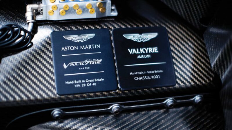 Aston Martin Valkyrie labels