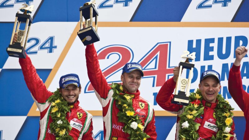 Fisichella, Bruni and Vilander, Le Mans 2012