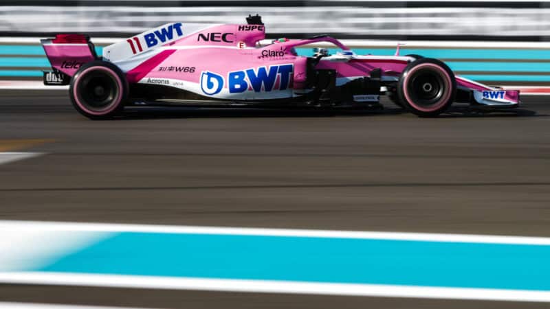 Sergio Perez, Racing Point Force India VJM11 during the Abu Dhabi GP