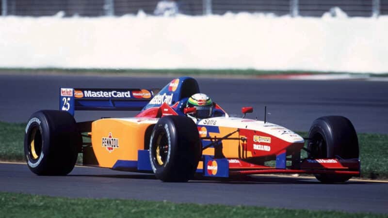 Vincenzo Sospiri's Lola at the 1997 Australian GP