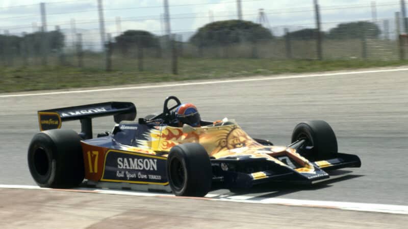 1979 Jan Lammers driving a Shadow DN9 at Jarama