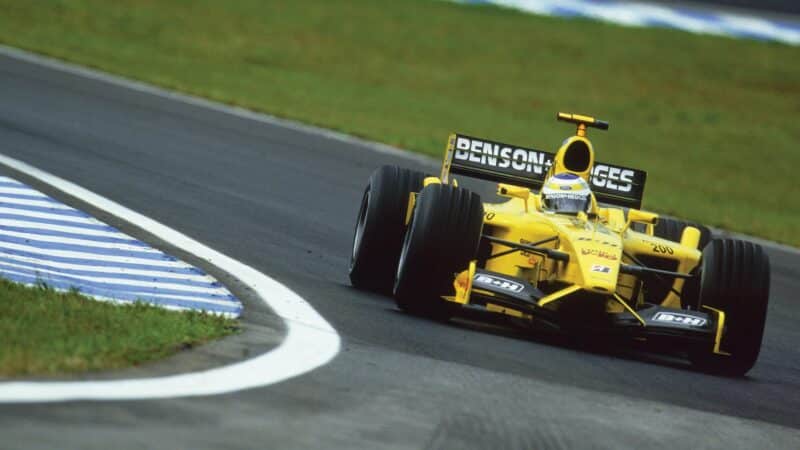 Giancarlo Fisichella with Jordan, 2003 Brazilian GP