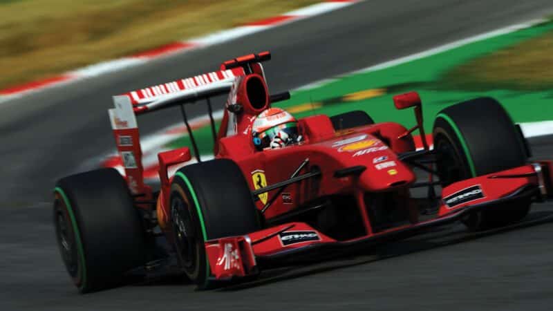 Giancarlo Fisichella’s debut race for Ferrari Monza 2009